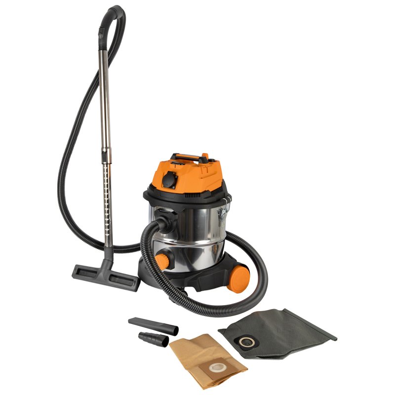 WDK-DUSTER L Промышленный пылесос 1600W/20L с подключением электроинструмента