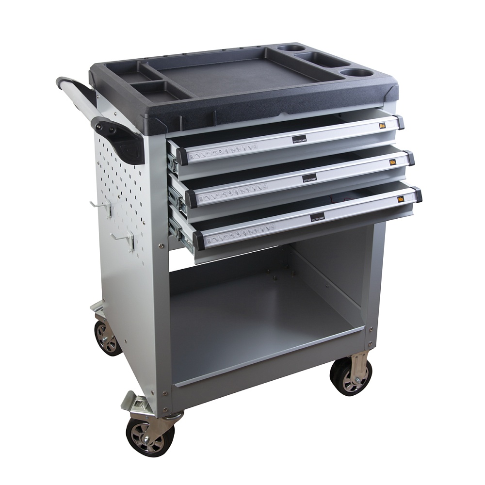 Тележка инструментальная 3 ящика WDK-713