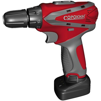 Дрель-шуруповёрт Li-ion 14,4В Сорокин