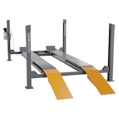 WDK-540 Подъемник гидравлический четырехстоечный для «развала-схождения», г/п 4 т, 380В WiederKraft 