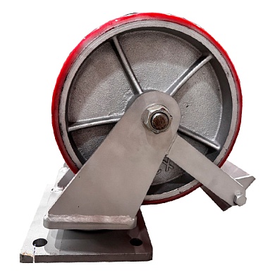 FCp 90 MAX-2 TW Сверхбольшегрузная сдвоенная неповоротная колёсная опора, полиуретан, г/п 3000 кг, д. 300 (VILS)