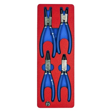 МАСТАК Набор съемников стопорных колец, ложемент, 4 предмета МАСТАК 5-3304