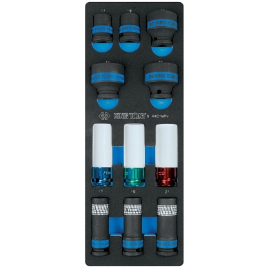 KING TONY Набор ударных головок 1/2", ложемент, 11 предметов KING TONY 9-4401MPV