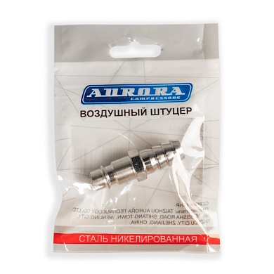 Штуцер папа ёлка d.12мм M, никелированная сталь, уп. 1шт