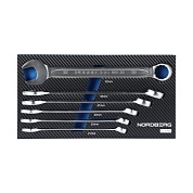 Набор ключей комбинированных в ложементе, 6 предметов для тележки NORDBERG 10206T