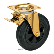 SCMb 63 Усиленная поворотная колесная опора с тормозом ч.р. д160 (VILS)