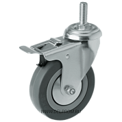 SCtgb 93 Аппаратная колесная опора с тормозом с.р. с болтом м10 д75 (VILS)