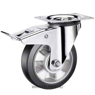 SCDLb 63 HEAVY Большегрузная поворотная колесная опора  с тормозом ч.р. д150 (VILS)