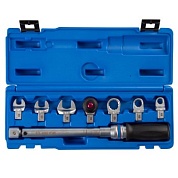 Динамометрический ключ 9х12 мм, 10-60 Нм, "FIT", с набором насадок 10-17 мм, кейс KING TONY 345104D08MR