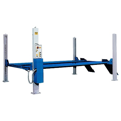 Подъёмник четырёхстоечный 4т, гладкие трапы, APAC, 1524