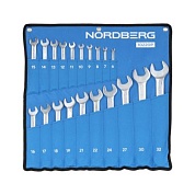 Набор ключей комбинированных 20 шт, планшет тетрон NORDBERG 10220P